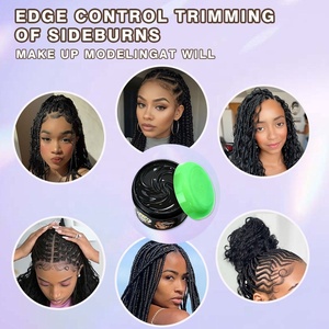 <span class=keywords><strong>Gel</strong></span> coiffant pour cheveux crépus à tenue forte, anti-frisottis, pour cheveux bouclés, torsades, tresses fermes, non gras, séchage rapide, vente chaude - Product Image 3
