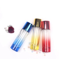 Bouteille de parfum colorée à dégradé cylindrique, échantillon gratuit, 20ml, 30ml, 50ml