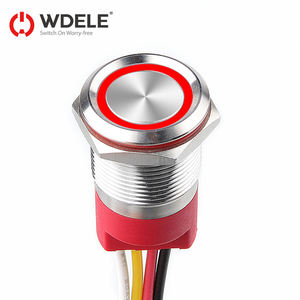 Wd 22 מ "מ מגע אינדוקטיבי נירוסטה כפתור מתג עם לחיצה על כפתור מגע הוביל-לחצן לחיצה על כפתור עמיד למים ip67 - Product Image 6