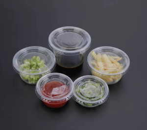 Горячая распродажа <span class=keywords><strong>2026</strong></span>: Оптовая продажа от китайского поставщика, заводская цена, высококачественные пищевые стаканчики для соуса из полипропилена с крышкой - Product Image 4