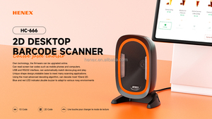 Henex-Escáner de código QR y código de barras de escritorio para supermercado, comprobador de precios de comestibles con interfaz USB, en stock, para el mercado de la compra, de la marca Henex, en el momento de la llegada - Product Image 4