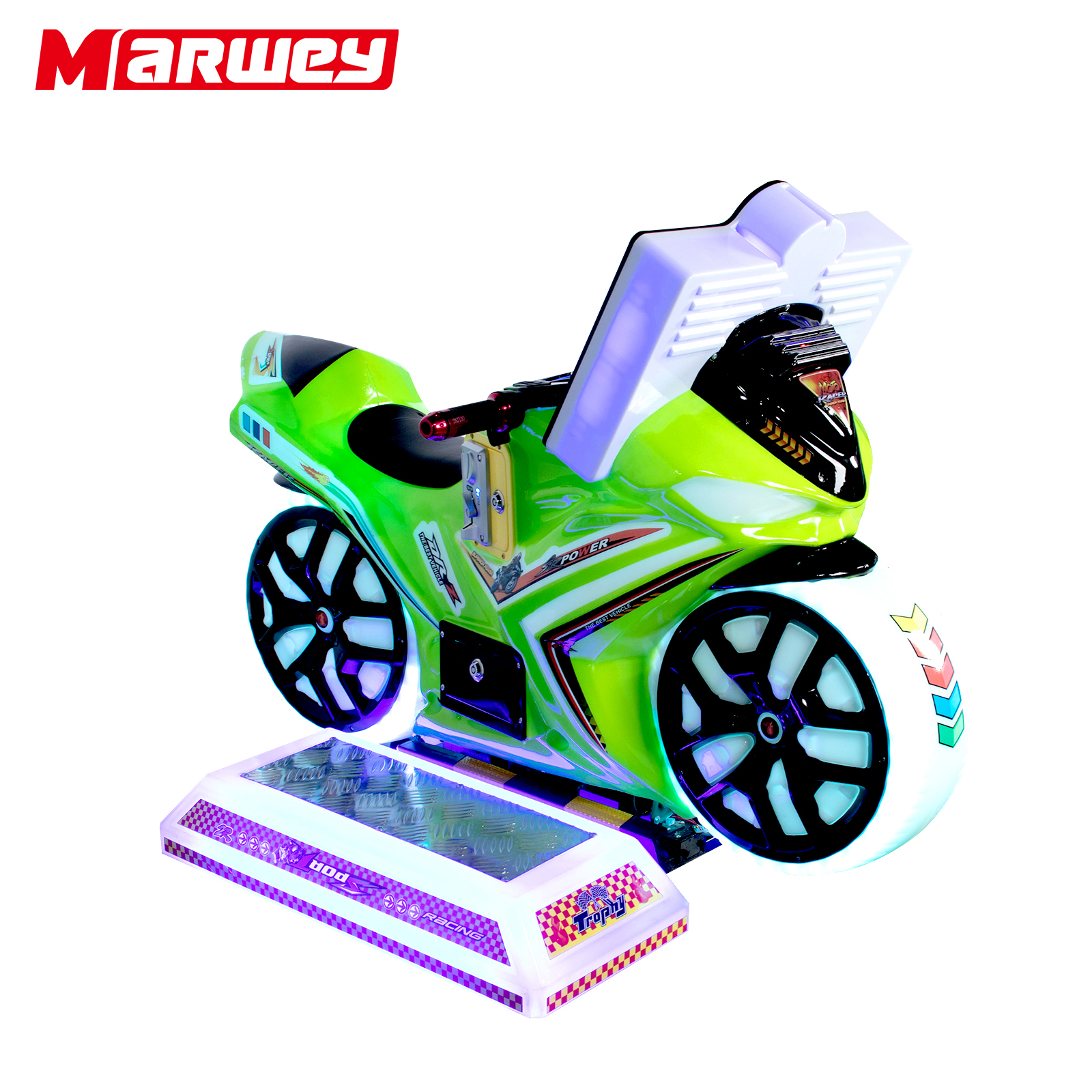 Trẻ em trong nhà Trò chơi mô phỏng video điện tử Trò chơi xích đu xe máy Trò chơi đua xe mô tô Arcade vận hành bằng đồng xu