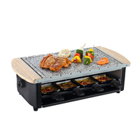 Grill électrique de table Teppanyaki et Yakitori japonais, en acier inoxydable thermolaqué, pour brochettes de poulet, le plus vendu