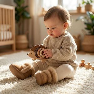 Bottes <span class=keywords><strong>de</strong></span> <span class=keywords><strong>neige</strong></span> tendance à semelle souple pour bébé, chaudes et doublées <span class=keywords><strong>de</strong></span> peluche épaisse, chaussures d'hiver pour tout-petits avec col en fourrure exquise, bottes <span class=keywords><strong>de</strong></span> marche pour nourrissons, vente en gros - Product Image 4