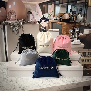 Customizable Logo <b>Velvet</b> Antistatic Drawstring Essential Oil & Jewelry Pouch - Product Image 5