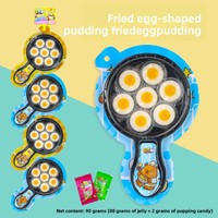 Jajanan Jelly Bentuk Telur Isi Selai dengan Permen Popping untuk Pesta Anak-anak (Grosir)