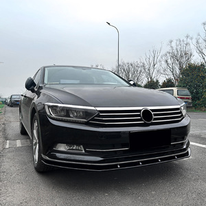 Amp-Z Front Bumper Lip Splitter Carbon Fiber Texture Matte Finish For Volkswagen Passat B8 Standard Edition - Product Image 3