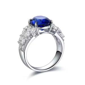 Luxury 925 Sterling Silver Moissanite <b>Diamond</b> <b>Ring</b> Brilliant Cut Fine Jewelry for Wedding and Engagement - Product Image 1