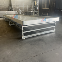 Tables d'inondation 4x8 plateau de culture lit de graines reflux et flux Table de croissance banc roulant pour chambre mère Clone
