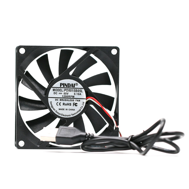 8015 8CM 5V Mute USB Router TV Cat Set Top Box Cooling Fan Rack Computer DC Brushless Double Ball Bearing