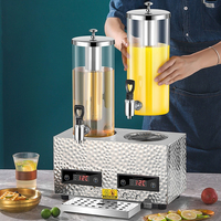 Chauffe-lait électrique portable de qualité commerciale Airuisi en acier inoxydable, alimenté par prise, pour cuisine de restaurant, distributeur de lait chaud pour