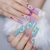 Acrylique Fleur Nail Art Décoration Mixte Diy Kawaii Nail Charms Résine 3D Charms Fait À La Main Fleurs pour Ongles