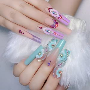 Acrílico flor Nail Art decoración mixta Diy Kawaii Nail Charms resina 3D encantos flores hechas a mano para <span class=keywords><strong>uñas</strong></span> - Product Image 3
