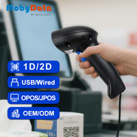 Escáner de Código de Barras con Cable Mobydata HS100 1D2D para Supermercado