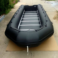 Bateau pneumatique ASM-800 de 8 mètres, capacité de 40 personnes, tube flottant en PVC de 1,2 mm, ponton, plancher en aluminium pour la pêche, les loisirs en lac