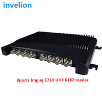 Sistema de gestión de inventario 30M Impinj E710 Chip 4 8 16 puertos RFID Lector fijo UHF Larga distancia