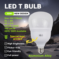 Ampoule LED Économie d'Énergie Série 30W-60W Meilleur Prix Vente Chaude Résidentielle AC Aluminium E27/E40/B22 SMD 6000K CRI Élevé 80 Faisceau 360°