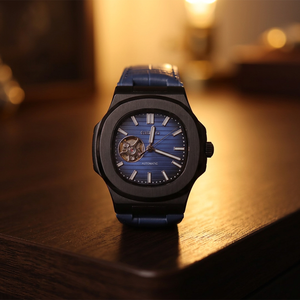 Reloj Mecánico de Lujo Personalizado al por Mayor, Diseño OEM, Alta Calidad, Caja Cuadrada Impermeable, Correa de Acero Inoxidable - Product Image 1