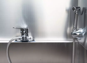 Baignoire de toilette pour chien en acier inoxydable - Product Image 4