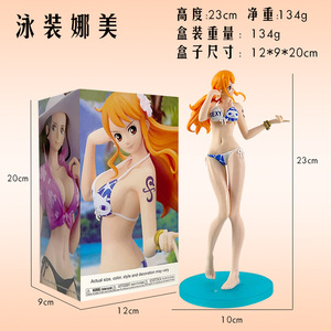 Maillots de bain une pièce Nami 23CM Nico Robin 24CM Nefertari <span class=keywords><strong>Vivi</strong></span> 22CM Shirahoshi 19CM Figurines d'action en PVC Jouets - Product Image 2