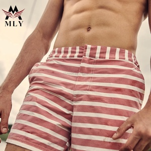 Maillots <span class=keywords><strong>de</strong></span> <span class=keywords><strong>bain</strong></span> courts pour hommes européens, sexy, à taille élastique, avec rayures personnalisées, marque privée - Product Image 5