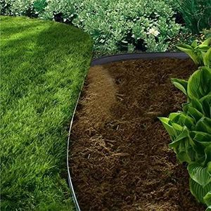 Bordure de pelouse flexible, bordure de jardin, bordure de pelouse résistante aux intempéries, bordure de pelouse en plastique avec des piquets de fixation robustes - Product Image 3
