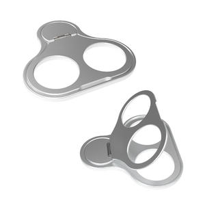 Support de téléphone en alliage d'aluminium au design créatif en forme de crâne |   Support de téléphone portable ultra-fin de 3 mm avec rotation à 360° et son de clic mécanique - Product Image 1