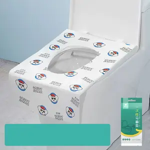 Bantal kursi Toilet dicetak untuk paket perjalanan individu bantalan penutup kursi Toilet