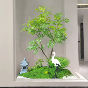 ต้นไม้พลาสติกประดิษฐ์ ทนทานต่อรังสียูวี เป็นมิตรกับสิ่งแวดล้อม เหมาะสำหรับตกแต่งภายในอาคาร ใช้ตกแต่งโรงแรม ห้องน้ำชา หรือในงานวันเกิด - Product Image 4