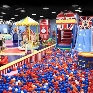 Nannan Spelen Grond Houten Nieuwe Indoor Games Playhouse Kasteel Speeltuin Ballpit Met Giant Slide