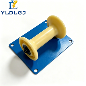 Rouleau de guidage pour chemin de câbles YILI Expert avec roue en nylon, base <span class=keywords><strong>plate</strong></span> robuste pour un tirage de câbles souterrains et aériens fluide - Product Image 6