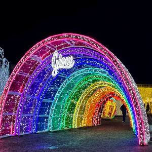 Arco de Luces Navideño para Mercados Nocturnos, Celebraciones Festivas y Espacios de Eventos Temporales al Aire Libre - Product Image 1