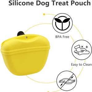 Bolsa de silicona para entrenamiento de mascotas, bolsa para premios de mascotas, bolsa portátil para premios de perros, venta caliente - Product Image 5