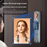 Serrure de porte intelligente avec reconnaissance faciale 3D, caméra, interphone vidéo, Tuya Wifi, entrée sans clé, Cerradura Inteligente, maison, bureau