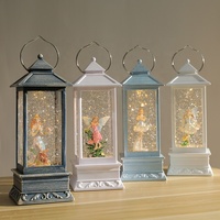Lumières rotatives créatives sculptées, lampe à vent en cristal de neige, boîte à musique, boîte à musique, veilleuse, cadeau d'anniversaire ou de noël pour un ami