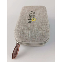 Étui de transport portable en nylon PU EVA pour 10 flacons d'huiles essentielles, style tendance, sac de voyage avec fermeture éclair, rangement interne pour flacons de 1 ml et 3 ml