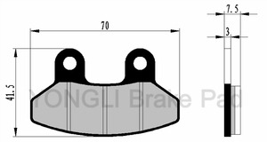 Nuovo SYM <span class=keywords><strong>JOYRIDE</strong></span> <span class=keywords><strong>200</strong></span> turchia pastiglie dei freni moto - Product Image 5