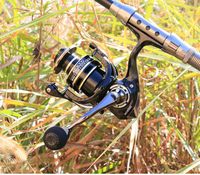 Moulinet de pêche spinning série 2000-7000, bobine métallique, 12 kg de résistance maximale, moulinet pour la pêche en mer et la pêche à la carpe