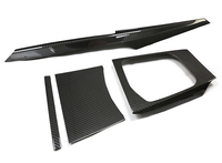Garniture de tableau de bord en fibre de carbone pour BMW G20 Série 3 G22 Série 4 M340i M440i, panneau de couverture intérieur, accessoires automobiles