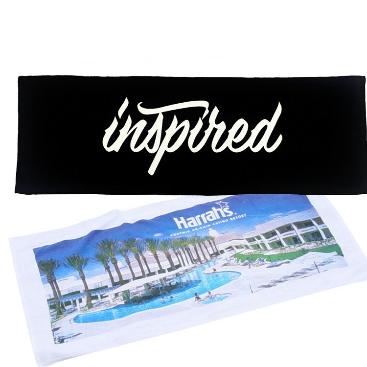Wholesale Custom beach towels with logo custom print with sublimation Printing