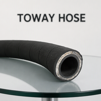 Tuyau hydraulique en caoutchouc synthétique 5000psi tuyau de nettoyeur haute pression deux couches fil d'acier EN853 Toway Hose