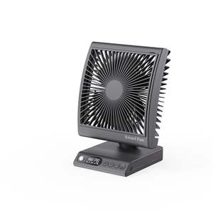 Ventilateur mural USB carré 8000 mAh, pliable, tactile, réglable, simple, élégant, pour bureau et maison, avec capteur de présence humaine - Product Image 6