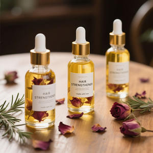 Huile capillaire à la rose pour des cheveux doux et brillants infusés de pétales de rose 6 huiles végétales nourrissantes renforce lisse les cheveux secs crépus - Product Image 4