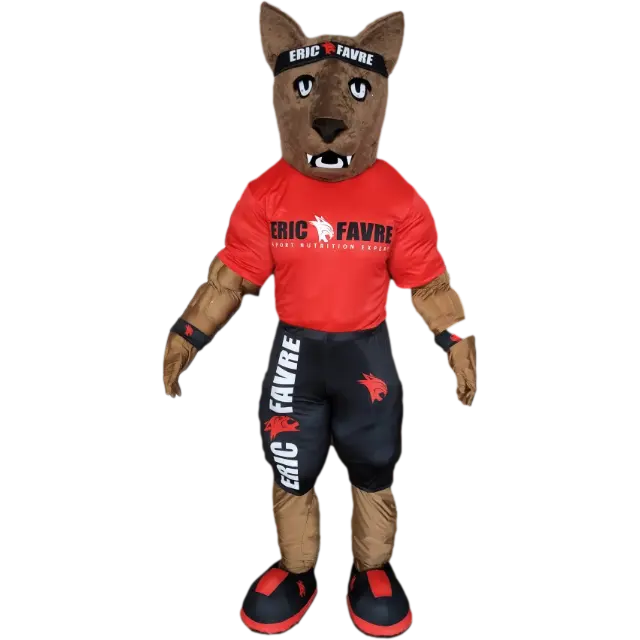 Professional Cartoon Character Wolf Dog Mascot Costume for Advertising Show