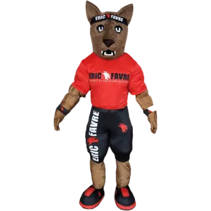 Professional Cartoon Character Wolf Dog Mascot Costume for Advertising Show