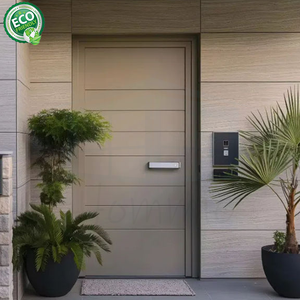 Portes de sécurité extérieures en acier de haute qualité sur mesure pour maisons, fabriquées à l'usine de Foshan, porte d'entrée extérieure en métal - Product Image 2