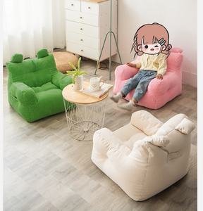 Fauteuil pouf en velours côtelé doux pour enfants housse de canapé à haute densité remplie de mousse pour la maison - Product Image 5