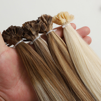 Ekstensi Rambut Manusia Mentah Grosir Pabrik Tipe K Pre-bonded Keratin Flat Tip 12A Kutikula Tersusun Rapi Rambut Virgin Rusia