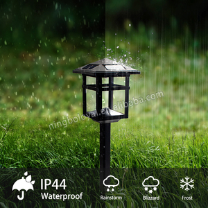 Leal de la fábrica de China Jardín de césped camino Solar luces Led al aire libre impermeable de plástico negro Led filamento - Product Image 1