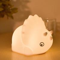 Lampe de chevet à commande tactile à intensité variable, lampe douce en silicone souple, lumière de nuit mignonne pour bébé, lampe de chevet LED, décoration de chambre à coucher